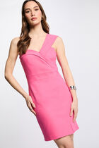 Fitted mini dress pink women