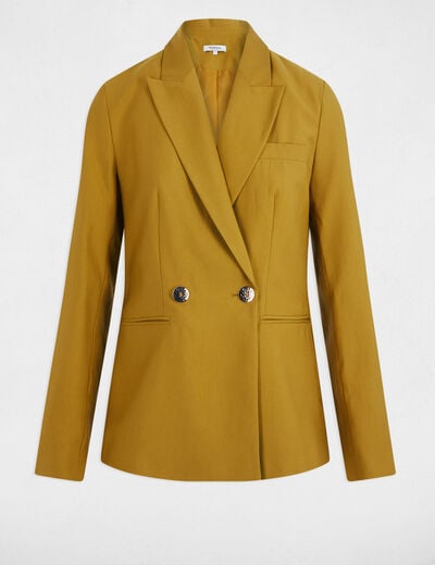 Sleeveless jacket khaki green women
