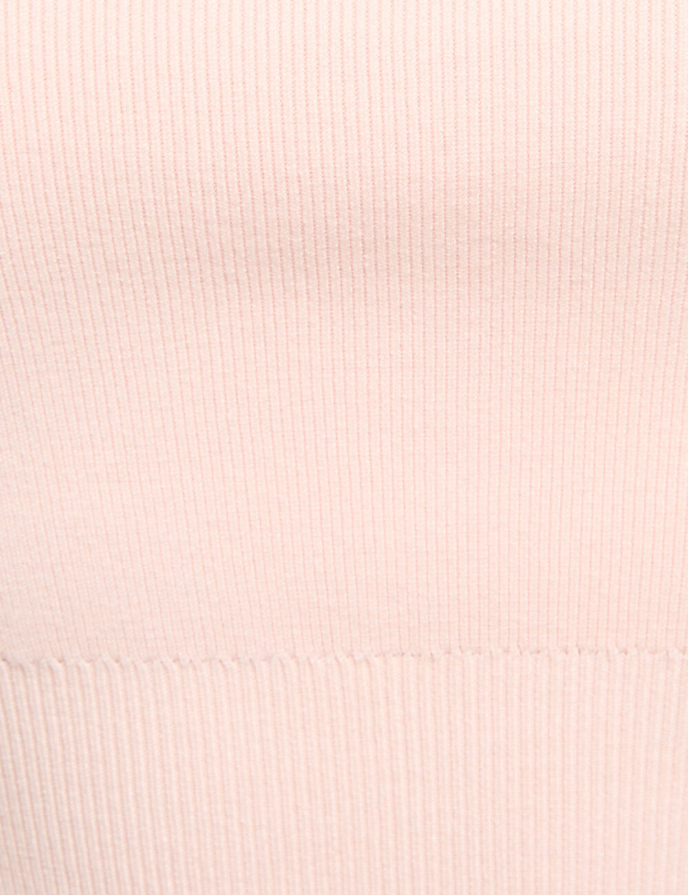 Fitted tank top with square neckline pastel pink women