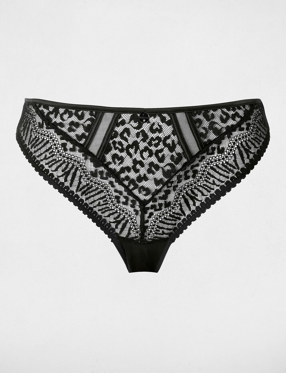 Lace thong with thin straps black women