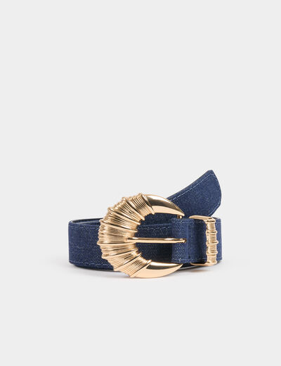 Denim belt raw denim women