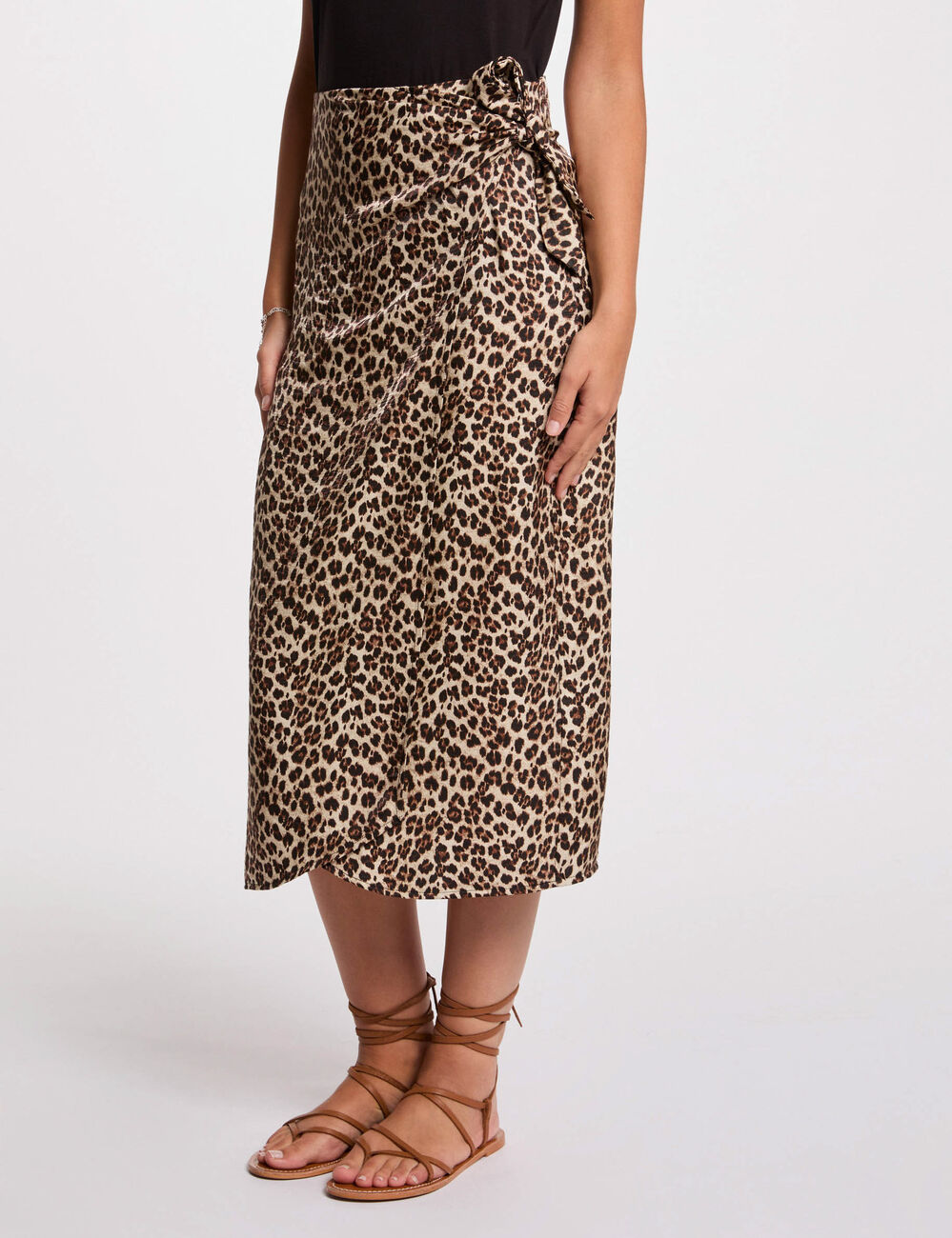 Printed midi skirt multicolor women