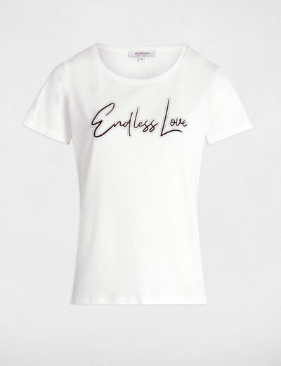 T-shirt with message white women