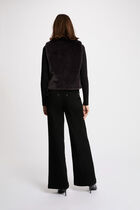 Sleeveless jacket black women