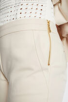 Cropped cigarette trousers ivory women
