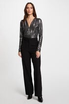 Long-sleeved t-shirt silver women