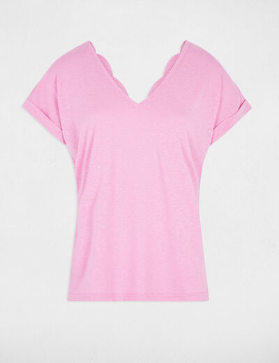 Short-sleeved t-shirt pink women