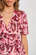 Midi wrap dress multicolor women