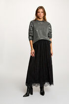 long lace skirt black women Long lace skirt black women