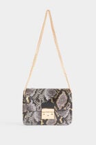 Clutch bag snake effect multicolor women