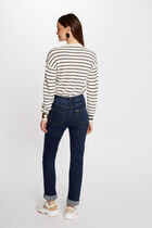 Long-sleeved striped jumper ivory women