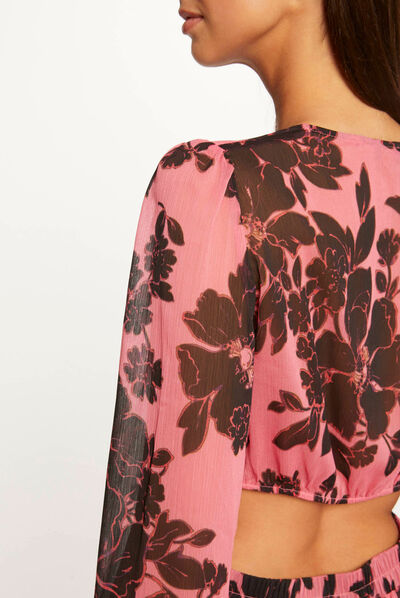 Straight dress with floral print multico ladies'
