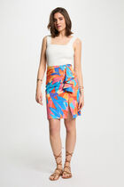 Printed fitted skirt multicolor women