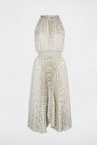 Dress with halter neck multicolor women
