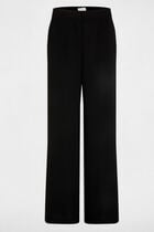 Pantalon large fluide noir femme