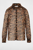 Printed voile shirt multicolor women