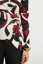 Knotted round neck t-shirt multicolor women