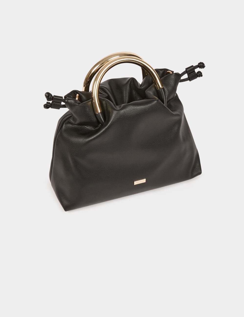 Bag with metal handles black women
