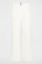 Wide 7/8 jeans white women