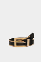 Belt with chain details black women