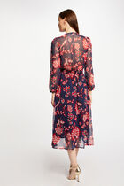Robe midi imprimé floral multico femme