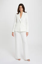 Fitted lace blazer white women