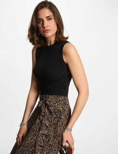 Printed A-line dress multicolor women