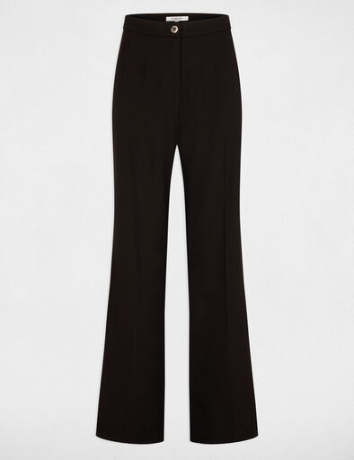 flare trousers with darts black women Flare trousers with darts black women
