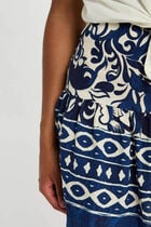 Jupe courte imprimée multicolore femme