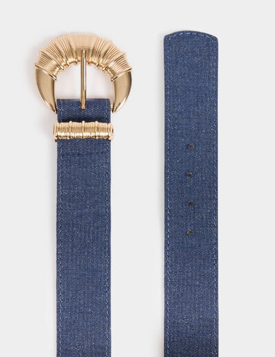 Denim belt raw denim women