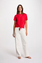 Short-sleeved t-shirt red women