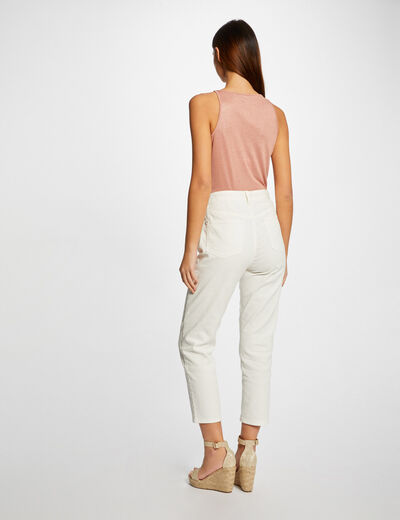 Vest top thin straps with chains medium pink women