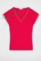 Short-sleeved t-shirt raspberry women
