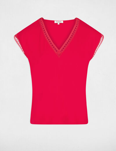 Short-sleeved t-shirt raspberry women