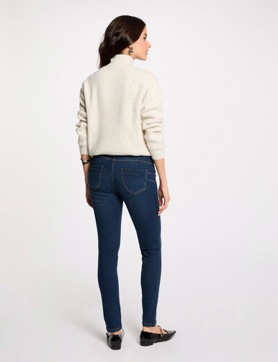 Standard waisted slim jeans raw denim women