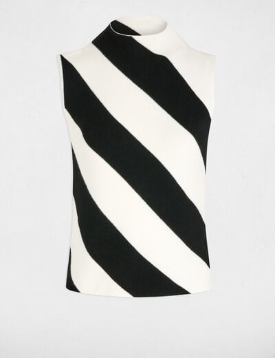 Sleeveless jumper white women