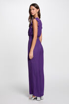 Loose jumpsuit purple women