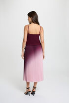 Crop top thin straps plum women