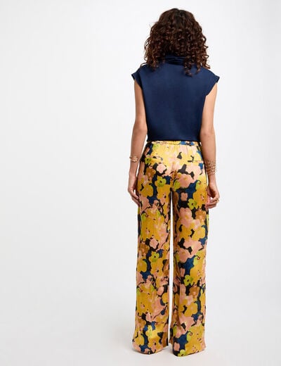 Sleeveless blouse petroleum blue women