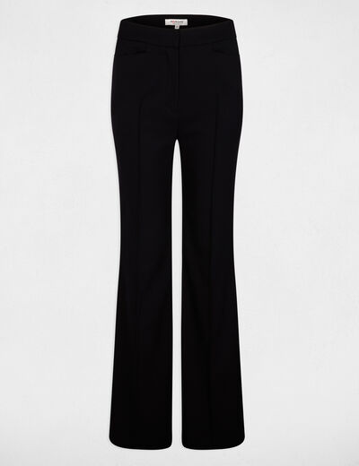 Bootcut trousers navy blue women
