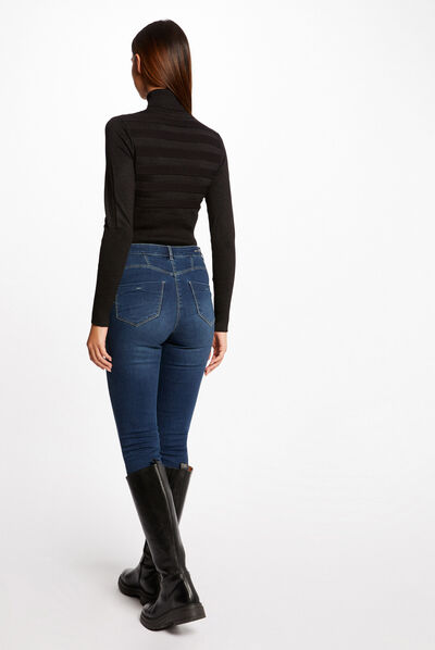 Long-sleeved jumper with turtleneck black ladies'