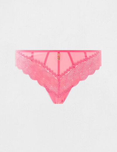 Lace briefs pink women