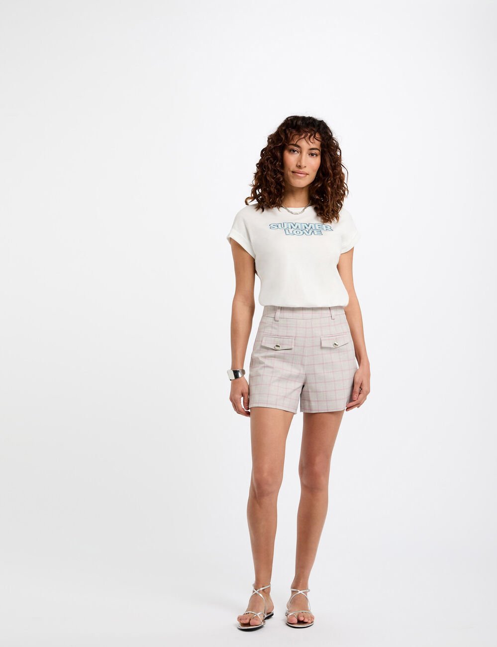 T-shirt with message white women