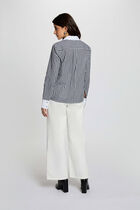 Shirt with contrasting collar multicolor women