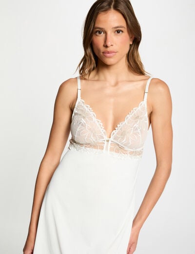 Lace nightie ivory women