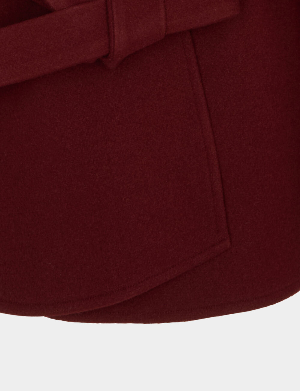 Belted cape bordeaux women