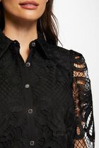 Long-sleeved shirt black women