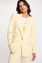 Blazer jacket pastel yellow women