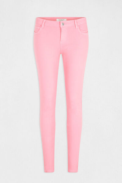 Low-waisted skinny jeans medium pink ladies'