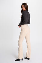 Velvet fitted trousers ivory women
